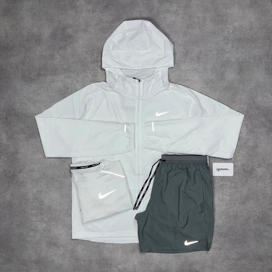 Nike Uv Windrunner Jacket 3-Piece 7” Flex Short Set Ice White