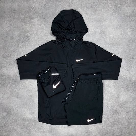 Nike Repel Miler Windrunner Jacket 3-Piece 7” Flex Short Set Black