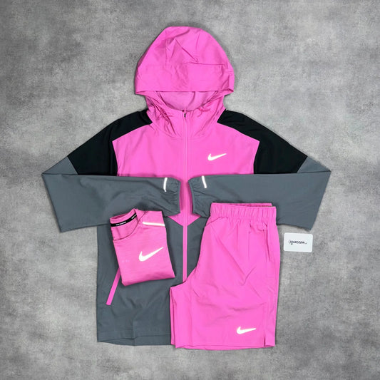Nike Uv Windrunner Jacket 3-Piece 7” Challenger Short Set Playfull Pink